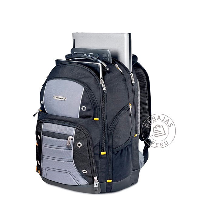 Mochila Targus Drifter II 17.3" – Ideal para Laptop, Resistente y Ergonómica Negro/Gris