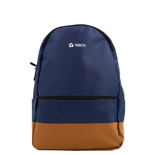 Mochila TEROS NOVA TE-ACS9019BL Azul y Marrón para Notebook 15.6" – Diseño Cómodo y Seguro