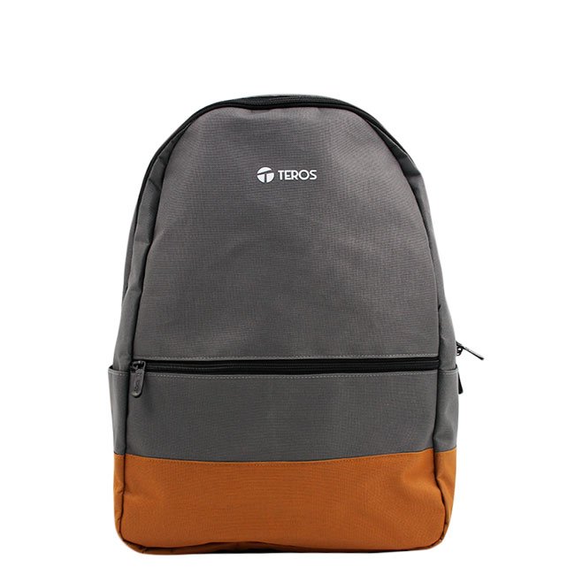 Mochila TEROS NOVA TE-ACS9020GR Gris y Marrón para Notebook 15.6" – Protección y Comodidad