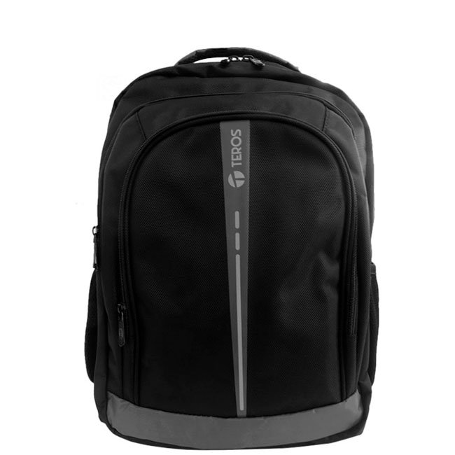 Mochila TEROS TE-IDS18570 para Notebook 15.6" – Negra con Línea Reflectante