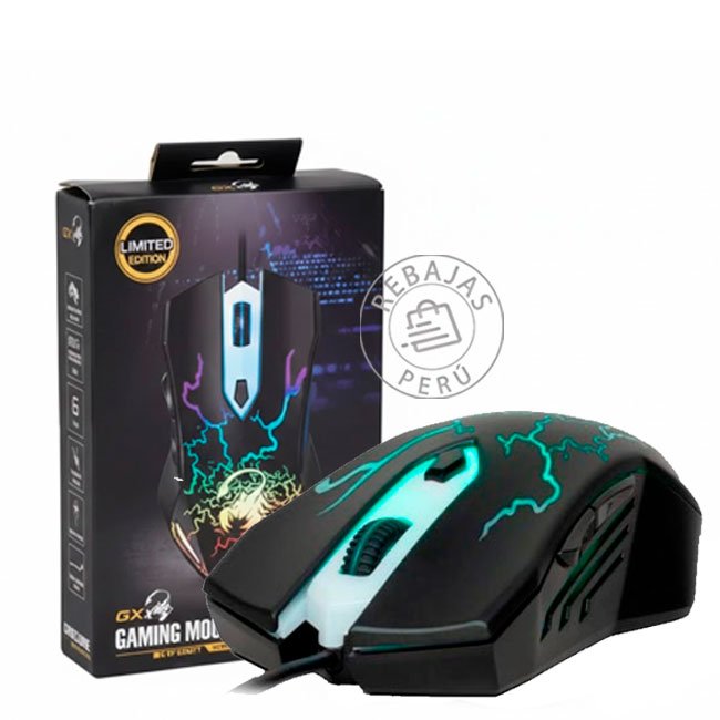 Mouse Genius GX Scorpion Spear RGB 2000 DPI 6 Botones USB Negro