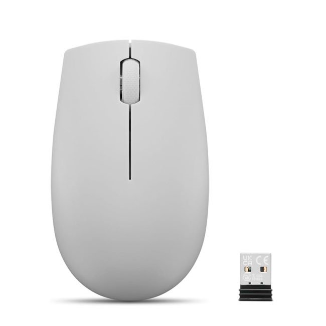 Mouse Inalámbrico Lenovo 300 Compacto Gris Ártico 1000 dpi USB Nano 2.4GHz