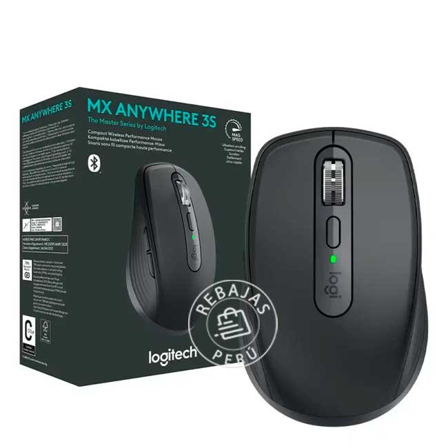 Mouse Logitech MX Anywhere 3S Bluetooth/Wireless Graphite 8K
