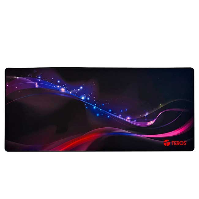 Mouse Pad Gamer TEROS TE-3012G con Iluminación Multicolor, 90x40 cm, Base Antideslizante