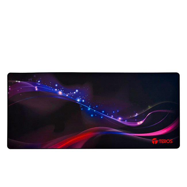 Mousepad Gamer TEROS TE-3012G con RGB Multicolor, Antideslizante, 90x40 cm
