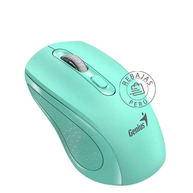 Mouse Genius NX-8025S AI Copilot Inalámbrico Silent 1200 DPI 4 Botones Ergonómico Aquamarine 