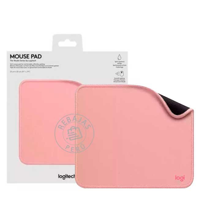 Mouse Pad Logitech Rosa Antideslizante y Resistente a Salpicaduras 200X230MM
