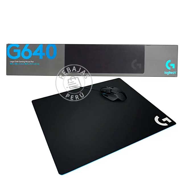 Pad Mouse Logitech G640 Cloth Large Black 943-000797 | Alfombrilla Gaming Profesional