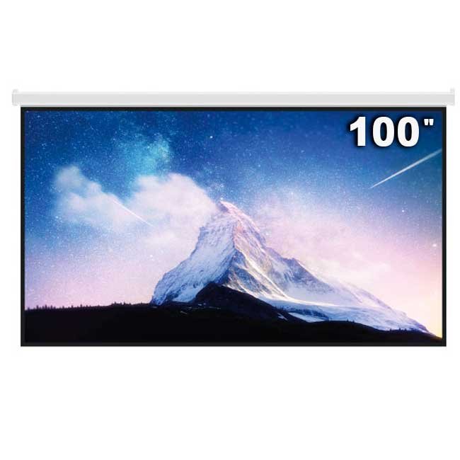 Pantalla de Proyección Manual Klip Xtreme KPS-313 100” 16:9, Pared o Techo, PVC Blanco Mate