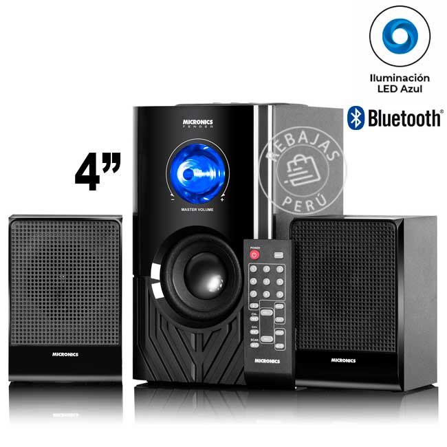 Parlante 2.1 Micronics Fender S6004BT Bluetooth Woofer 4” Audio 2.1