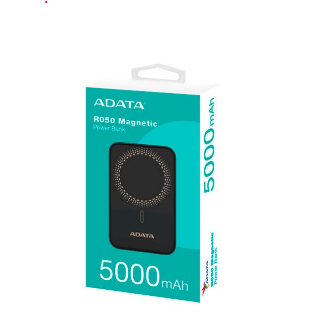 Power Bank ADATA R050 5000mAh Negro – Carga portátil segura y compacta
