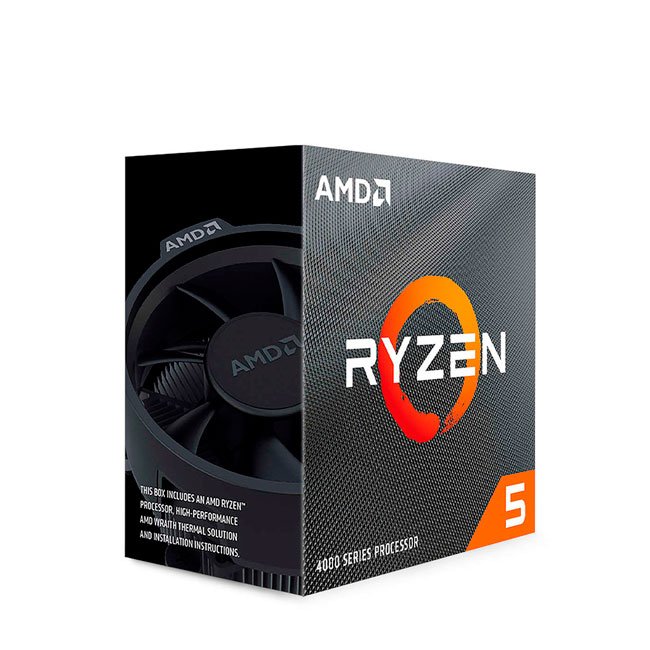 Procesador AMD Ryzen 5 4500, 3.6 / 4.1 GHz, 8MB L3, 6-Core, AM4, 7nm, 65W.