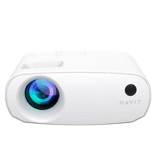 Proyector Havit PJ207 PRO 1080p Mini Portátil | 6000 Lúmenes, WiFi y Bluetooth