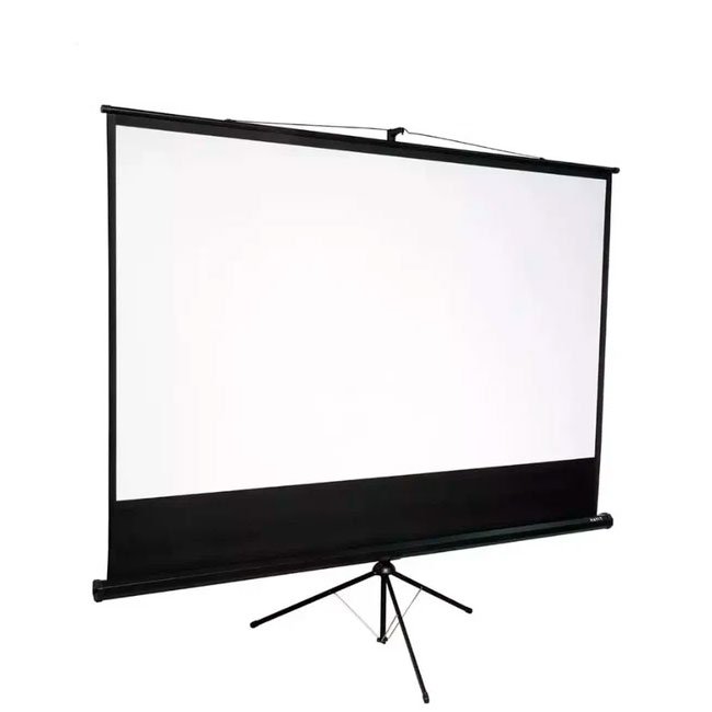 Pantalla de Proyección 100" PS100-BLACK Enrollable con Trípode Ajustable