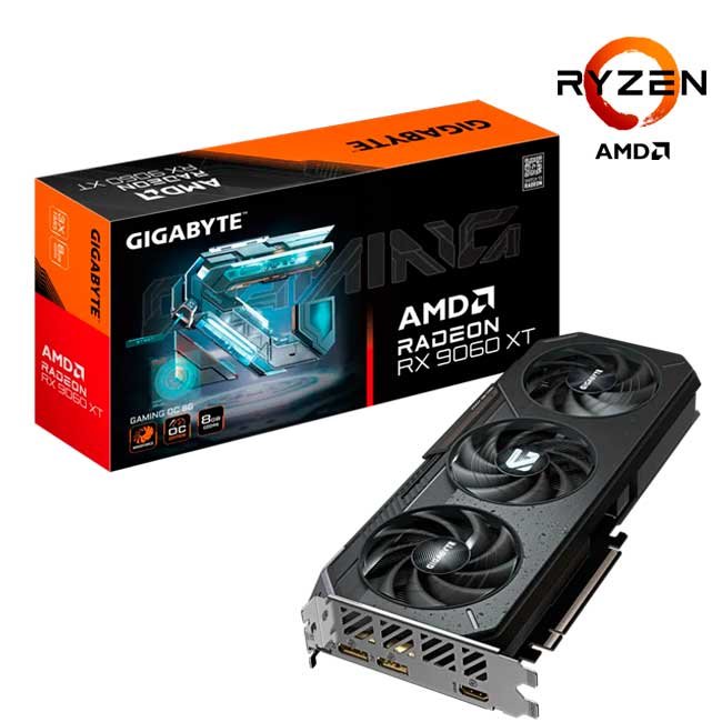 Tarjeta de Video Radeon RX 9060 XT GAMING OC 8G GDDR6 PCIe 5.0 – AMD para Gaming