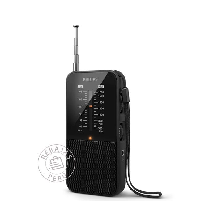 Radio Portátil Philips TAR1509 AM/FM Compacto con Salida 3.5 mm