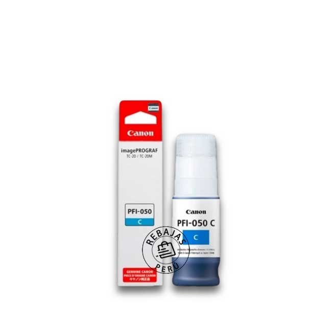 Tinta Canon PFI-050C Cyan original para Impresoras Canon Calidad