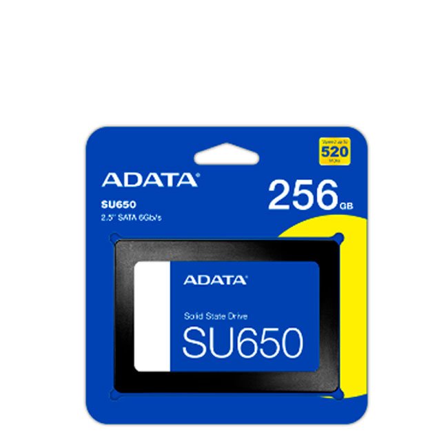 Disco SSD ADATA SU650 256GB 2.5" SATA III | Alta velocidad y rendimiento silencioso