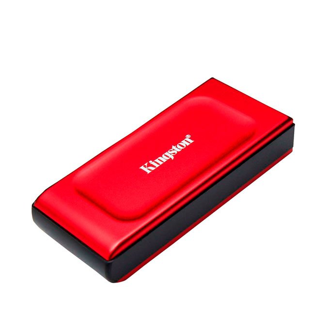 SSD Externa Kingston XS1000 2TB USB 3.2 Gen 2 Tipo-C  Rojo – Velocidad, Portabilidad 