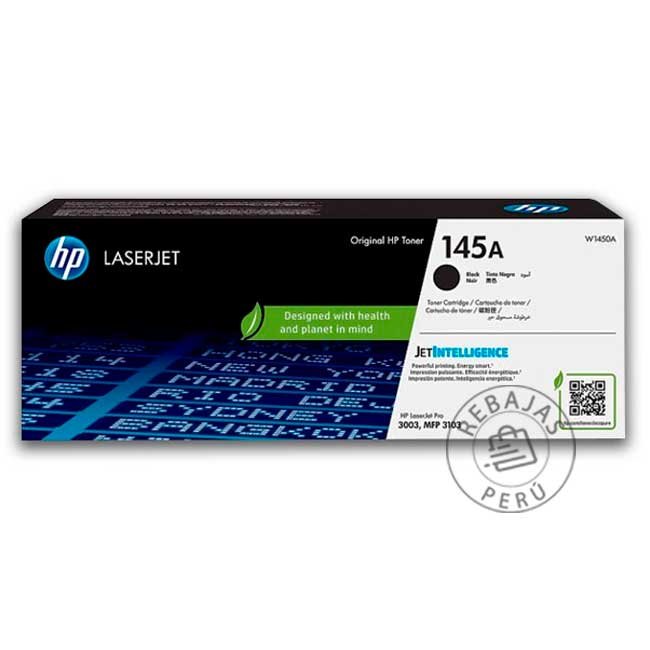 Tóner HP 145A W1450A Original Negro 1500 Páginas Compatible LaserJet Pro Serie 3000 y 3100