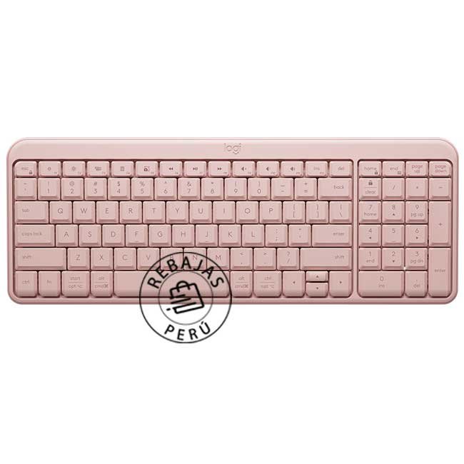 Teclado Logitech K250 Bluetooth Inalámbrico Rosa SP