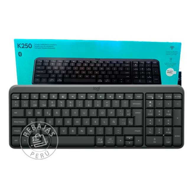 Teclado Logitech K250 Bluetooth Inalámbrico Negro SP