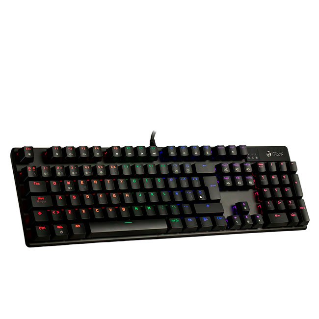 Teclado Mecánico TEROS TE-4068G Español con Retroiluminación Rainbow y Conexión USB 2.0