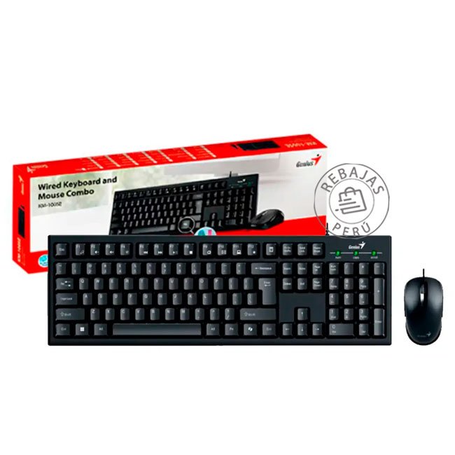 Teclado y Mouse Genius KM-100SE USB con Tecla AI Copilot para Oficina