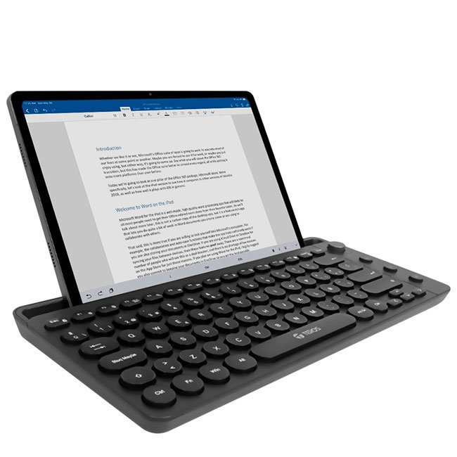 Teclado inalámbrico TEROS TE-4064N Bluetooth 3.0/5.2 y 2.4GHz 80 teclas español negro