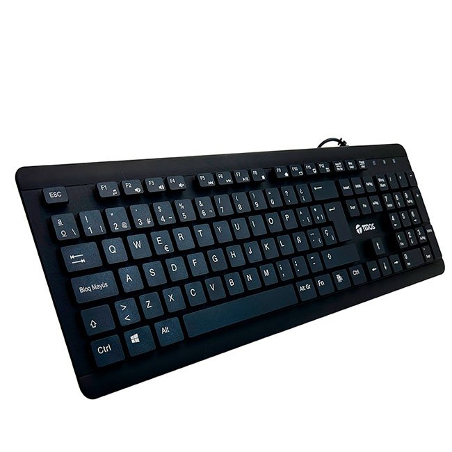 Teclado Lavable TEROS TE-4065N USB Español IPX7 Negro