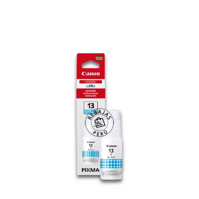 Tinta Canon GI-13C Cyan original para impresoras MegaTank