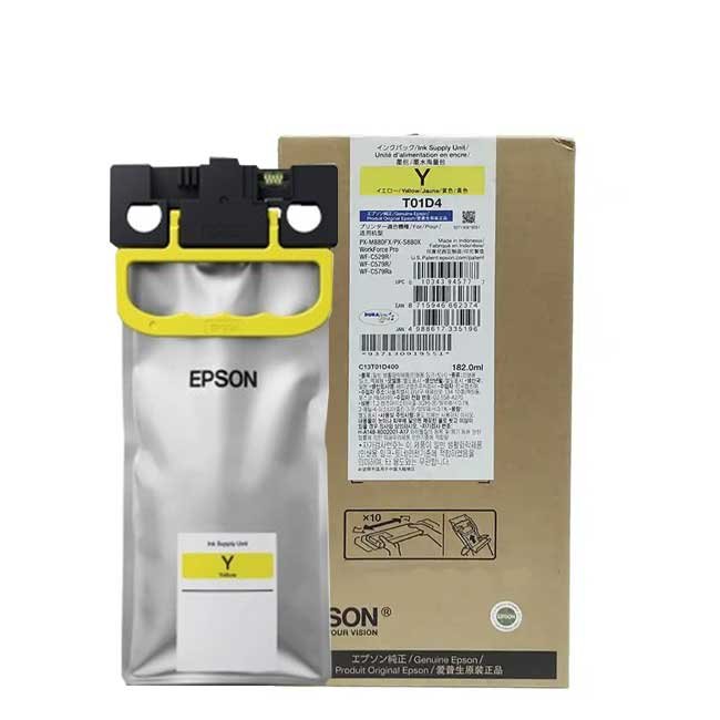 Bolsa de Tinta T01D400 Yellow para impresoras Epson | Alta calidad