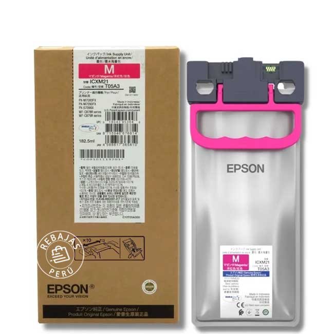Tinta Epson T05A300 Magenta Original para WF C878R y C879R Alta Calidad