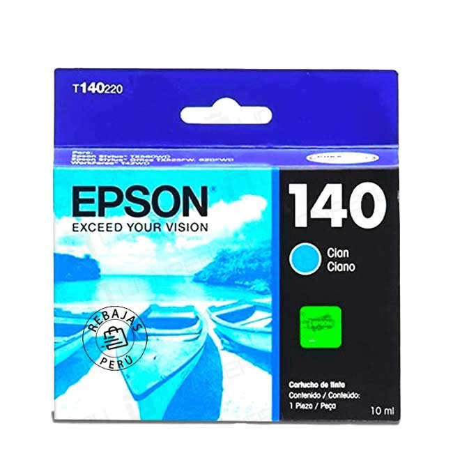 Tinta Epson T140220-AL Cyan Original para Impresora TX525FW