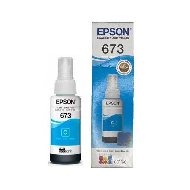 Tinta Epson T673220-AL Cyan L800 original para impresoras L800