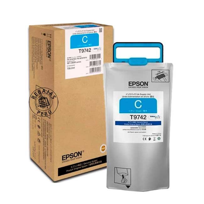 Tinta Epson T974220 Cyan original de alto rendimiento