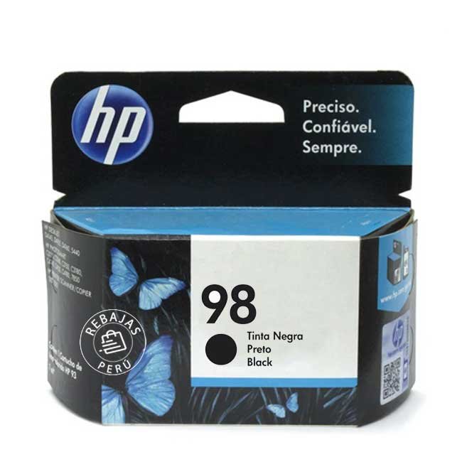 Tinta HP 98 Negro Original C9364WL para impresoras HP DeskJet