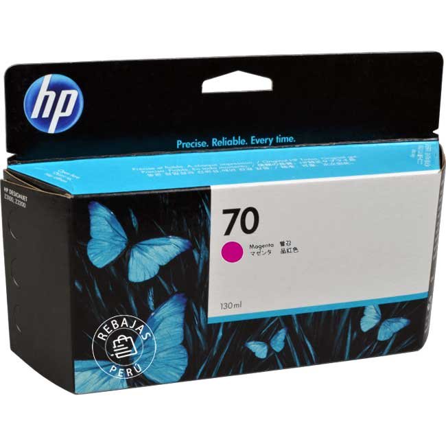 Tinta HP 70 Magenta C9453A de 130ml - Calidad y rendimiento garantizados