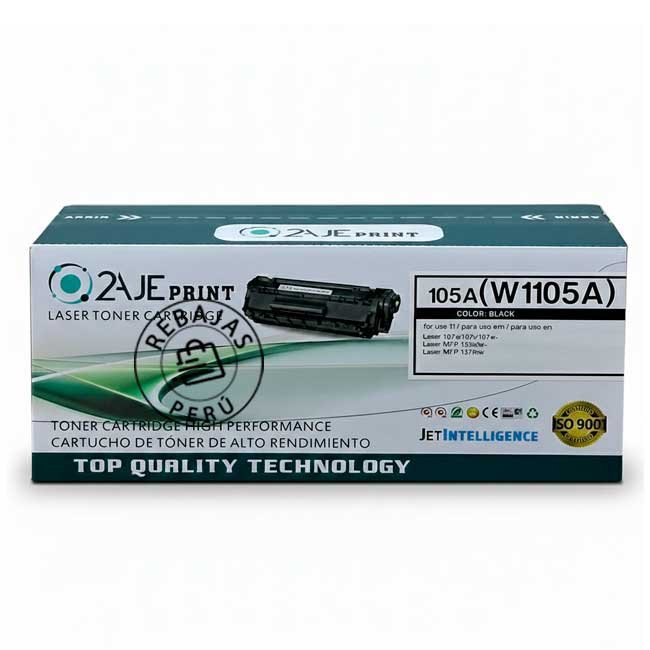 Tóner Compatible 2AJEPRINT W1105A 105A para HP 107 135