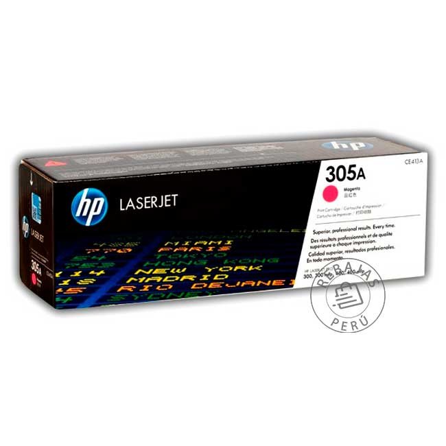 Tóner HP 305A CE413A Magenta Original para LaserJet Pro