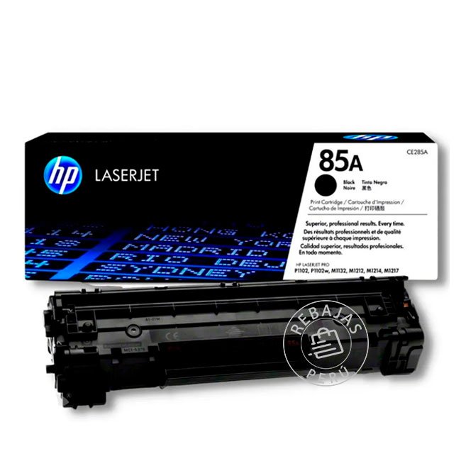 Tóner Original HP 85A CE285A Negro  Compatible con LaserJet P1102w, M1132 y M1212nf
