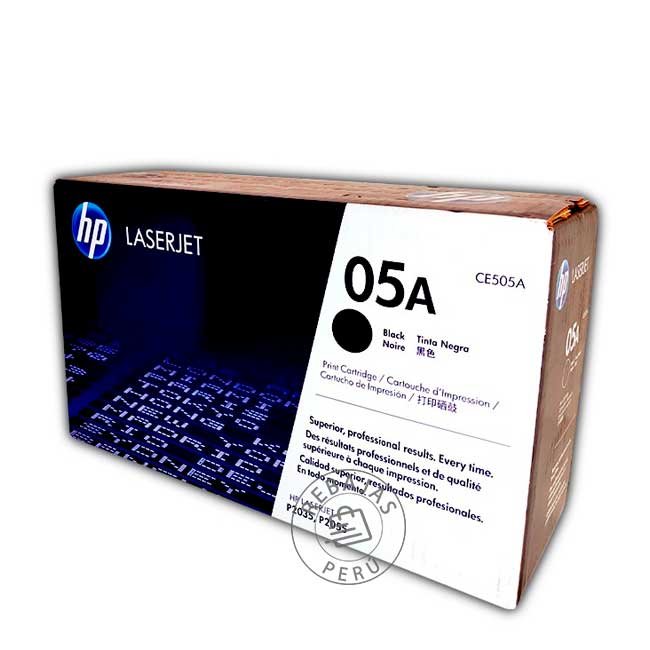 tóner hp ce505a negro original 2300 páginas laserjet p2050 p2035