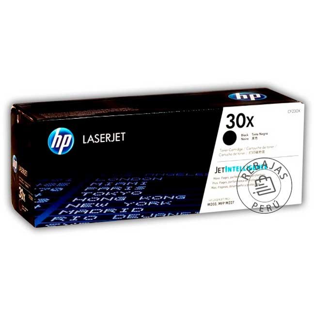 tóner hp cf230x 30x negro original 3500 páginas laserjet pro m227