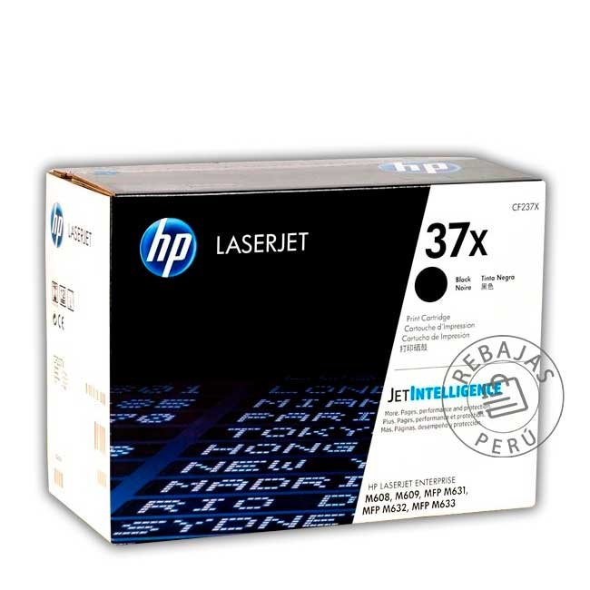 Tóner HP CF237X 37X Negro Original Alta Capacidad LaserJet