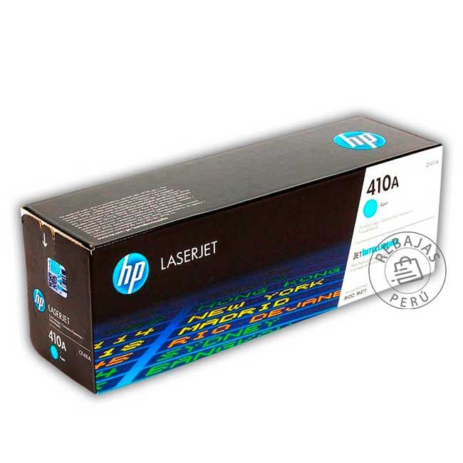 Tóner HP CF411A 410A Cian Original para LaserJet M452 M477