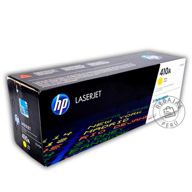 Tóner HP CF412A 410A Amarillo Original para LaserJet M452 M477