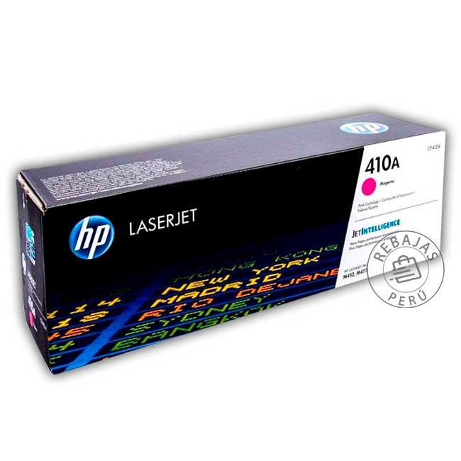 Tóner HP CF413A 410A Magenta Original para LaserJet M452 M477