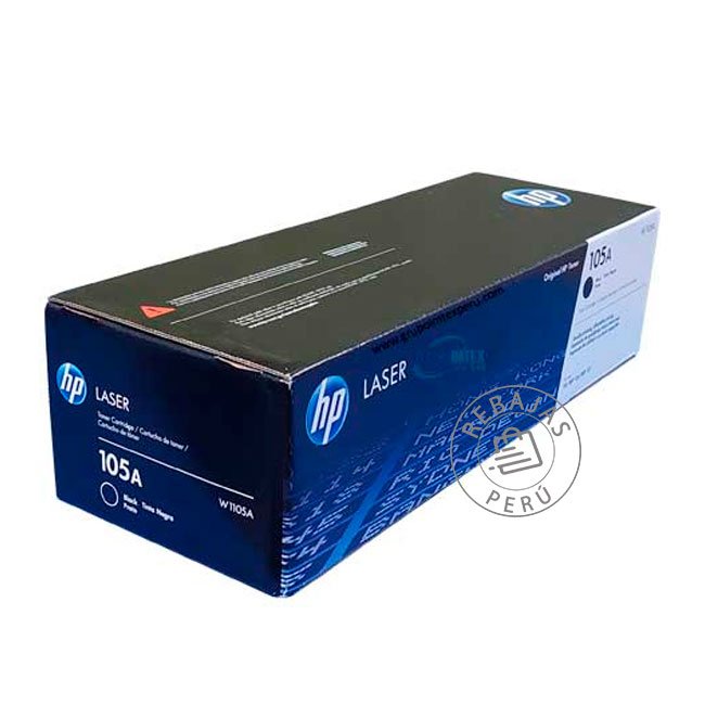 Tóner HP W1105A (105A) Negro – Compatible con HP Laser 107a/107w y MFP 135a/137fnw | 1,000 Páginas