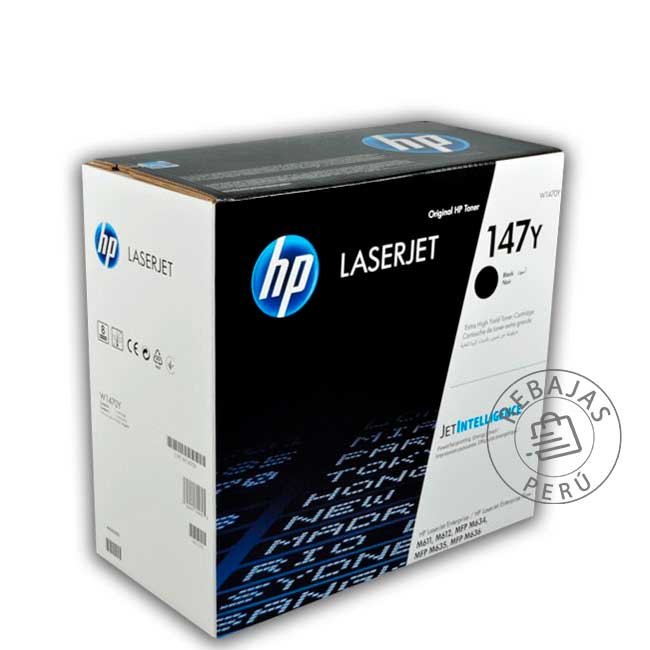 Tóner HP W1470Y 147Y Negro Original Alta Capacidad LaserJet