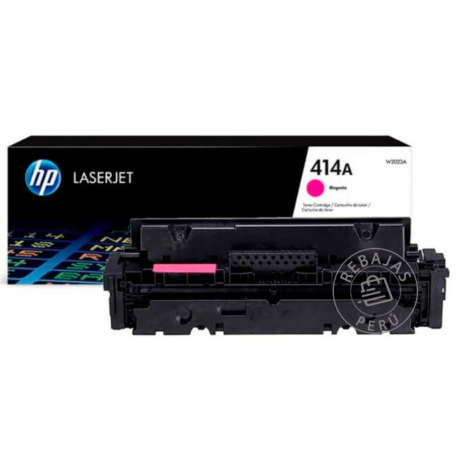 Toner HP W2023A 414A Magenta Original para LaserJet M454 y M479